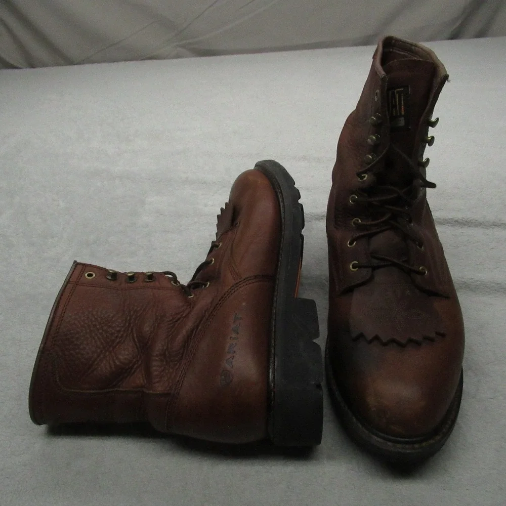 Ariat Men 12EE Work Boots Brn Cascade 8